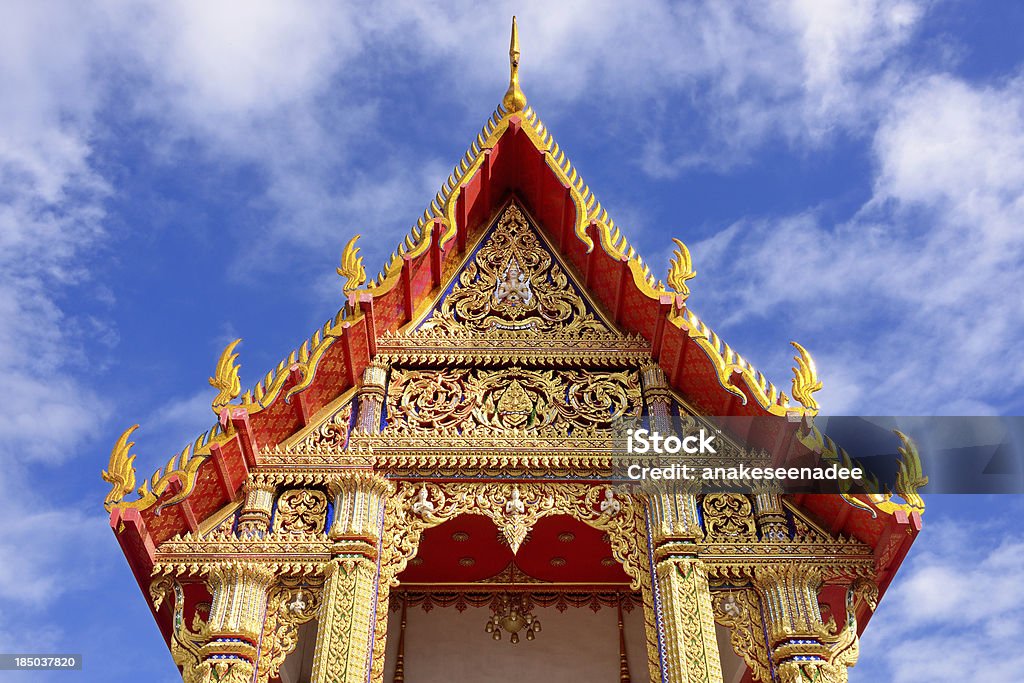 Templo wat tailandesa - Foto de stock de Antiguidade royalty-free