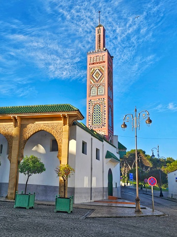 Minaret of the main mosque of Tangier, Morocco