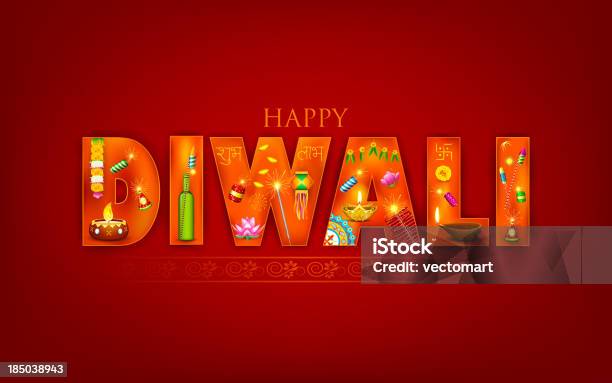 Diwali - Immagini vettoriali stock e altre immagini di Brillante - Brillante, Culture, Decorazione festiva