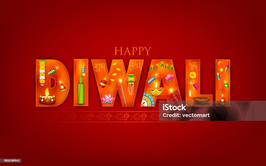 Diwali - Grafika wektorowa royalty-free (Bez ludzi)