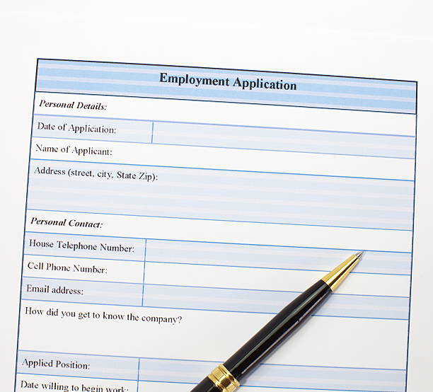 istock Directly above photograph of a job application 185040895