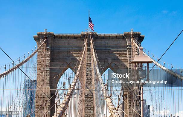 Brooklynbrücke In New York City Stockfoto und mehr Bilder von Abstrakt - Abstrakt, Amerikanische Flagge, Architektonisches Detail