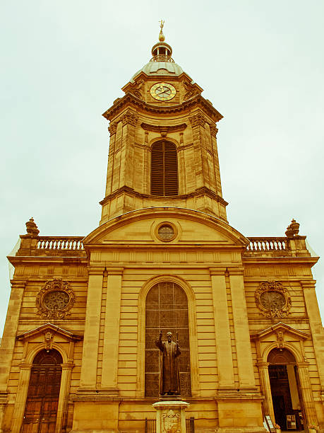 istock Retro looking St Philip Cathedral, Birmingham 185042420