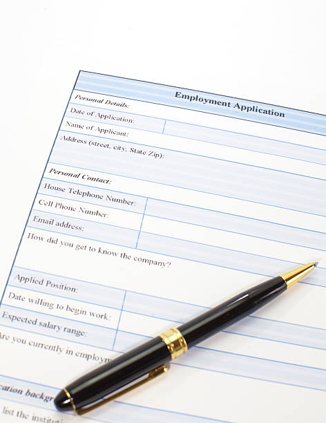 istock Directly above photograph of a job application 185042482