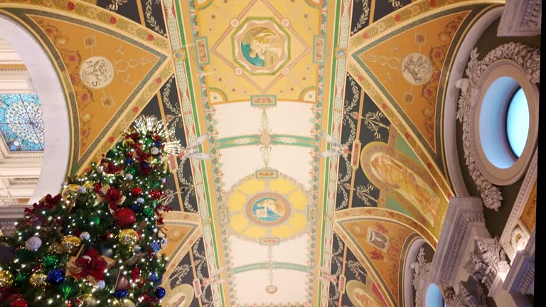 Library of Congress Great Hall Christmas Tree  in Washington, DC