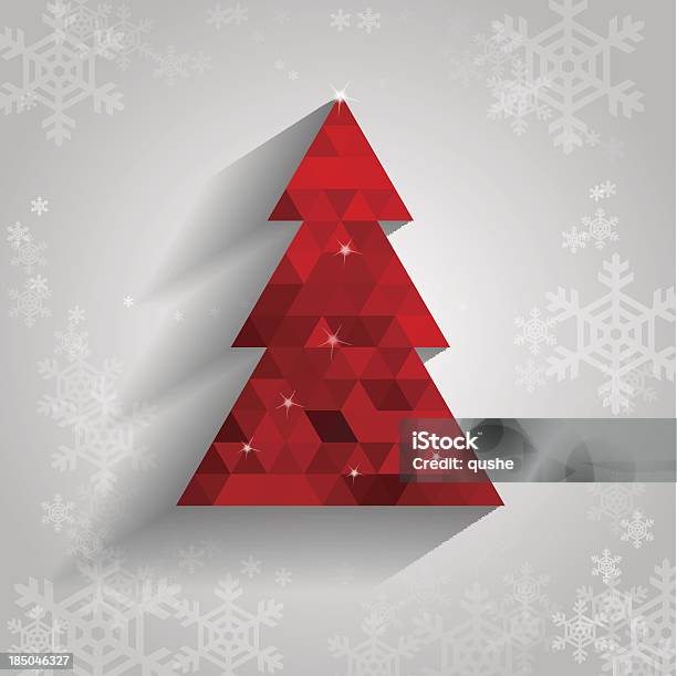 추상적임 크리스마스 트리 0명에 대한 스톡 벡터 아트 및 기타 이미지 - 0명, 3차원 형태, 겨울