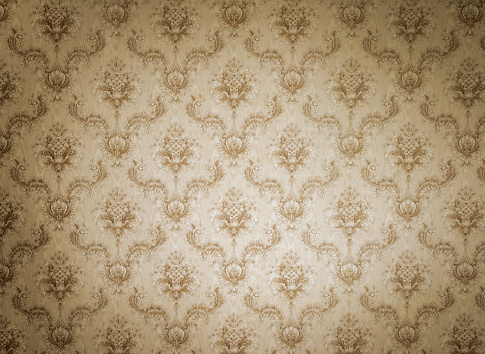 Old wallpaper with light and shadows