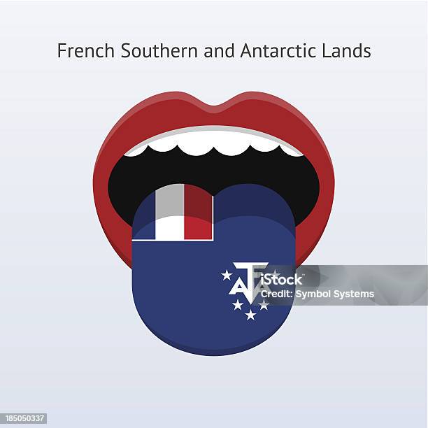 French Southern And Antarctic Lands Language Stock Illustration - Download Image Now - Abstract, Anthropomorphic Smiley Face, Awe