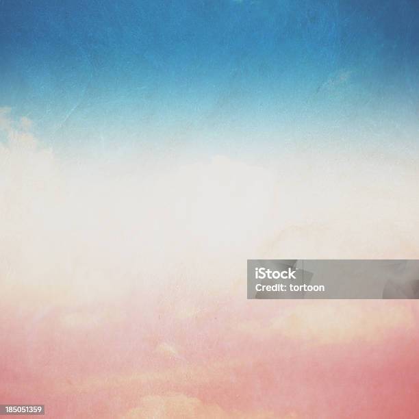 Vintage Blue Sky Stock Photo - Download Image Now - Backgrounds, Blue, Abstract