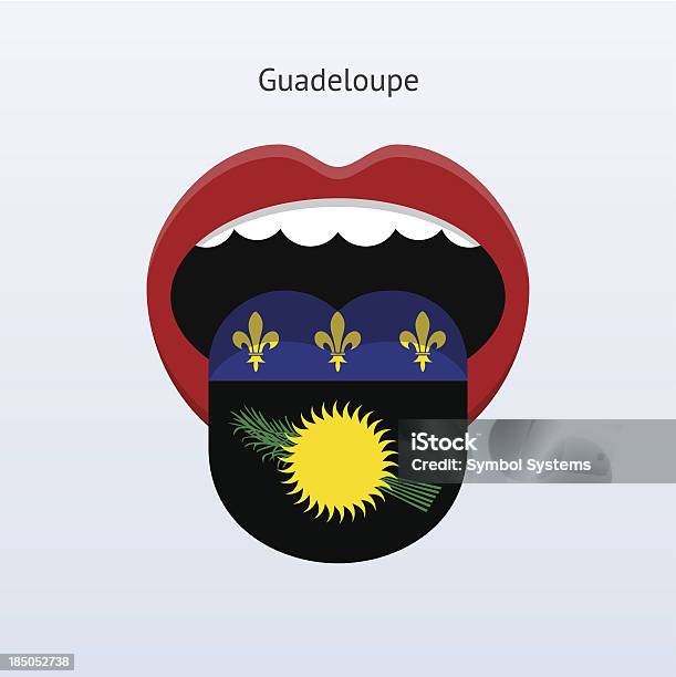 Guadeloupe Language Abstract Human Tongue Stock Illustration - Download Image Now - Abstract, Anthropomorphic Smiley Face, Awe