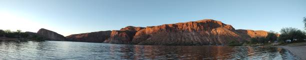 istock Canyon lake sunset panorama 1850529592