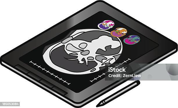 Un Tablet - Immagini vettoriali stock e altre immagini di Assonometria - Assonometria, Computer, Esercizio fisico