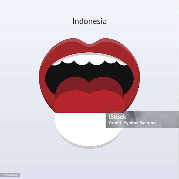 Indonesia Lingua Astratto Lingua Umana - Immagini vettoriali stock e altre immagini di Aperto - Aperto, Aprire, Astratto