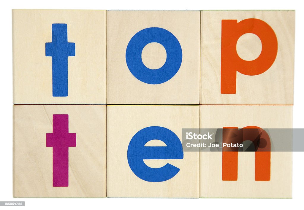 Top Ten - Lizenzfrei Top-Ten-Liste Stock-Foto