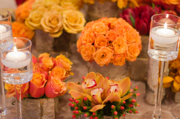 istock Elegant flower arrangment 185054734