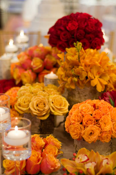 istock Elegant flower arrangment 185054736