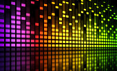 music equaliser blurred graph