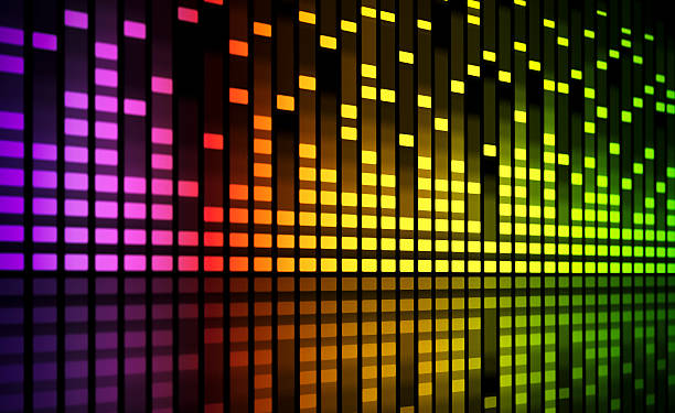 music equaliser blurred graph  sound mixer photos stock pictures, royalty-free photos & images