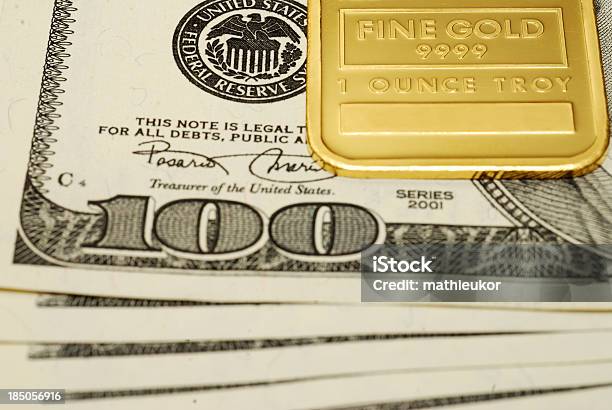Gold Ingot Stock Photo - Download Image Now - Gold - Metal, Dollar Sign, Gold Colored