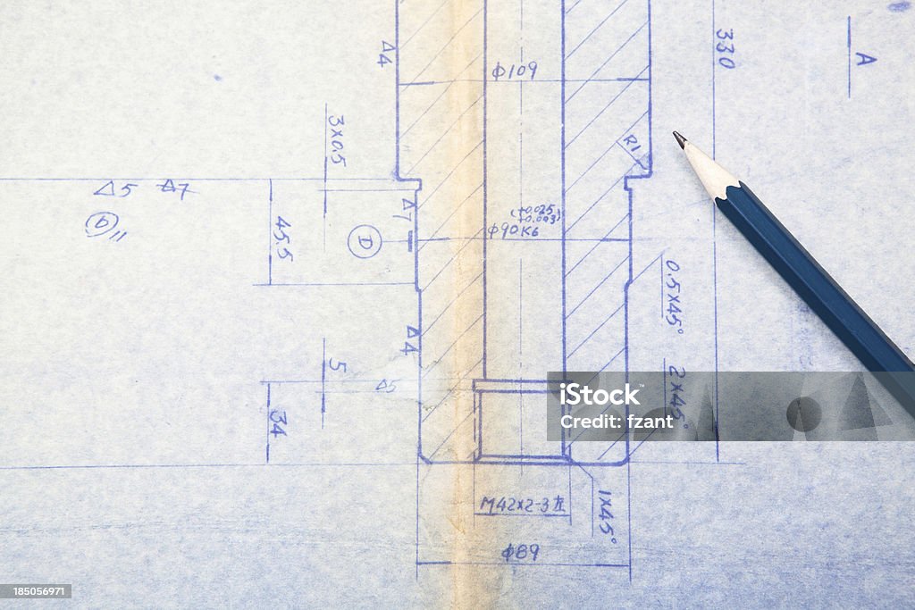 Механик Чертежный вид - Стоковые фото Бумага роялти-фри