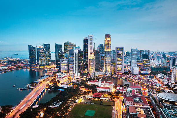istock Central Business District, Singapore City 185057088