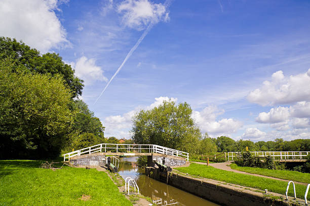 istock English Canal Lock on a sunny summer day 185057119