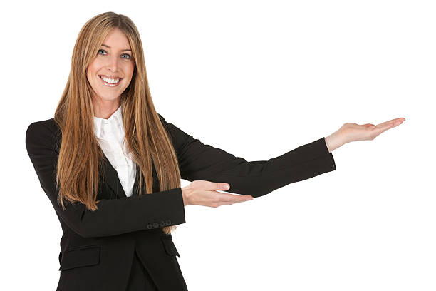 Businesswoman presenting