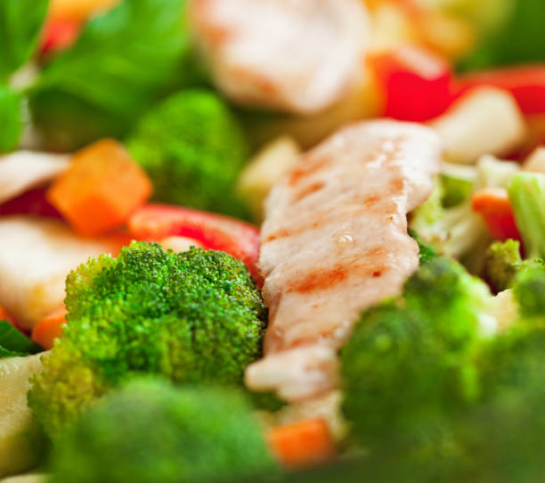 Chicken and vegetable stir fry