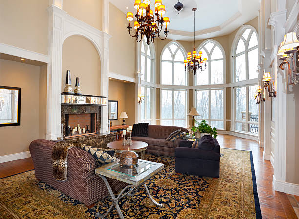 istock Luxury Mansion Living Room 185058125