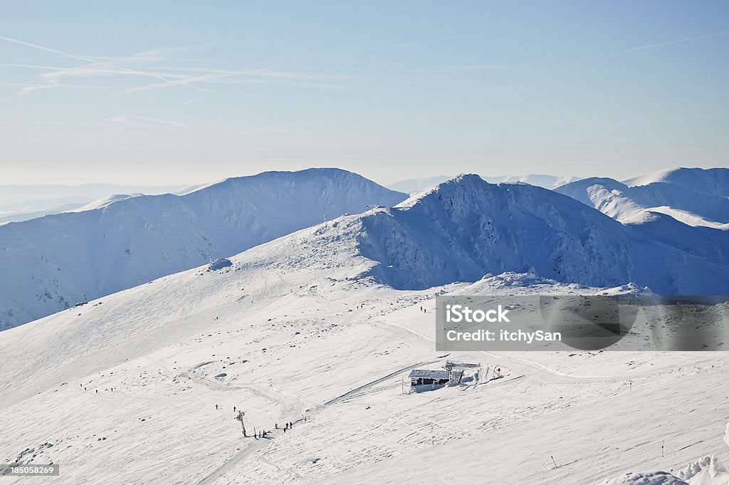 Ski slope Ski slope with ski lifts.More photos from mountains here: Skiing Stock Photo