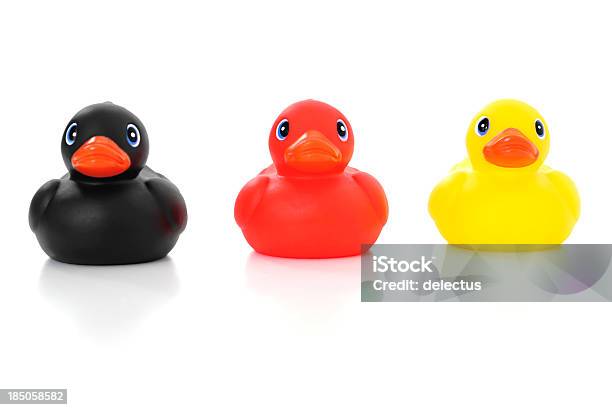 Germany Ducks Stock Photo - Download Image Now - Black Color, Rubber Duck, Cut Out