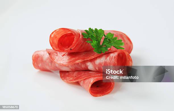 Sliced Italian Salami Stock Photo - Download Image Now - Antipasto, Appetizer, Beef