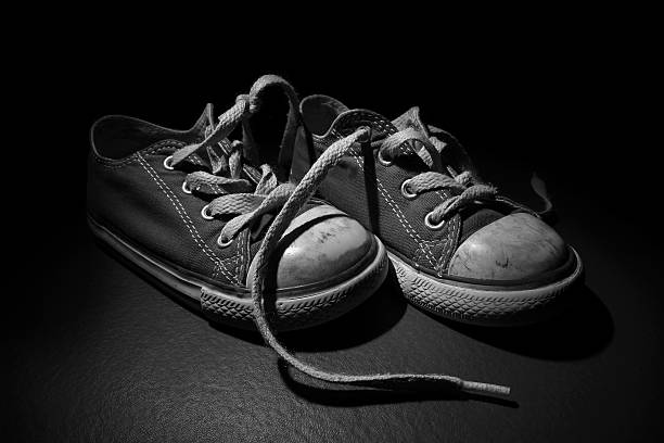 istock BW Worn Tennis Shoes 185058817