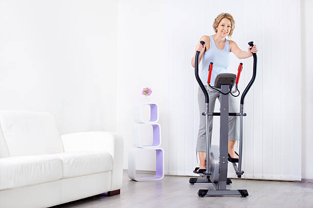 istock Woman Exercise At Home. 185059116