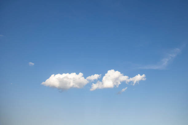 istock minimalist landscape, blue sky and white cloud 1850595184
