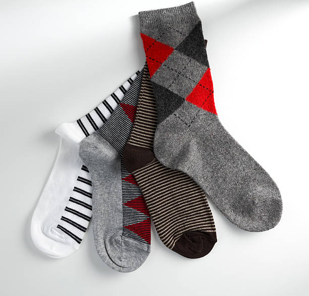 an arrangement of winter socks