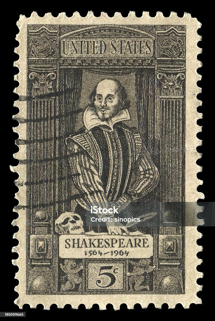 William Shakespeare (XXL - Lizenzfrei Briefmarke Stock-Foto