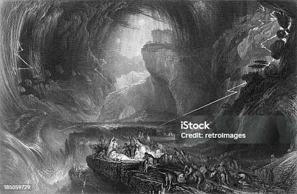 デリュージ1852 聖書の洪水刻印図 - ノアの方舟のベクターアート素材や画像を多数ご用意 - ノアの方舟, 洪水, 聖書