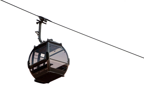Cableway Isolated Cableway overhead cable car stock pictures, royalty-free photos & images