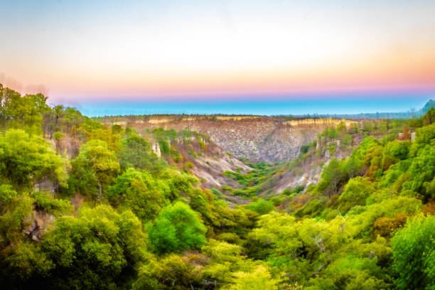 istock Valley type canyon with twist effect at sunset in Monte Escobedo Zacatecas 1850597838