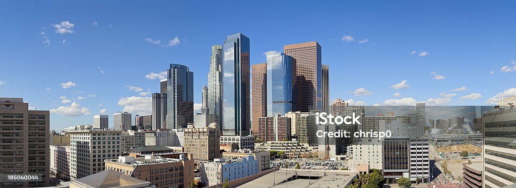 Vista panorámica del centro de la ciudad de Los Ángeles - Foto de stock de Condado de Los Ángeles libre de derechos