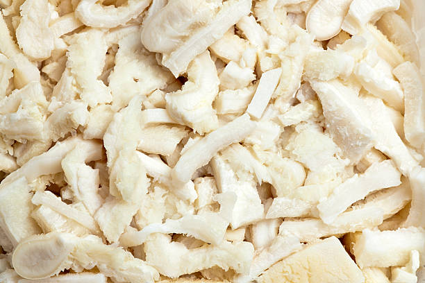 chopped tripe stock photo