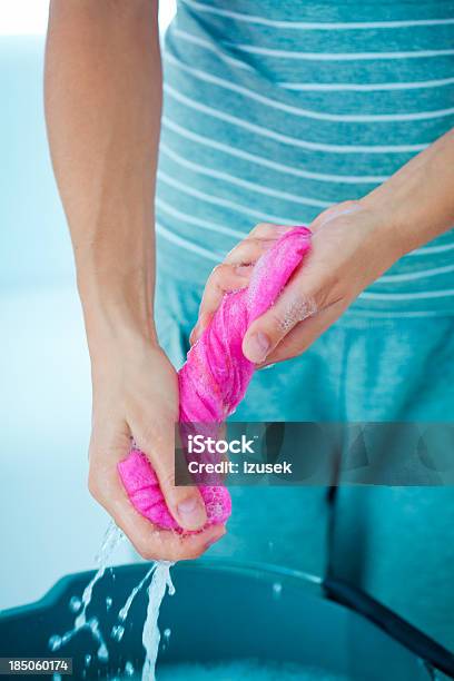 Wringing Rag Stock Photo - Download Image Now - Rag, Twisted, Drying