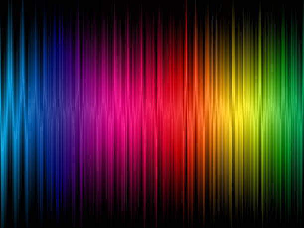 A rainbow frequency abstract background Multi colored background spectrum stock pictures, royalty-free photos & images