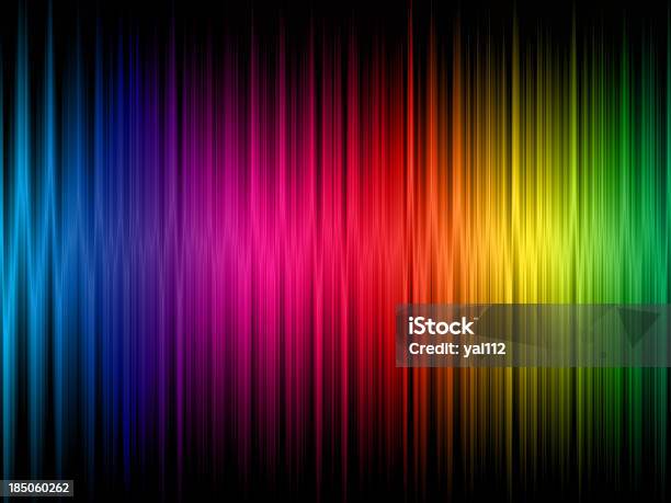 A Rainbow Frequency Abstract Background Stock Photo - Download Image Now - Spectrum, Electromagnetic, Multi Colored