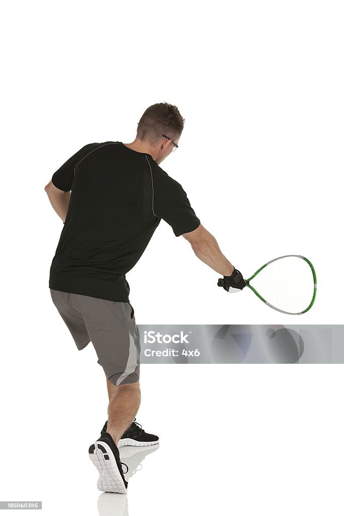 Mann spielt racquetball - Lizenzfrei Sport Stock-Foto