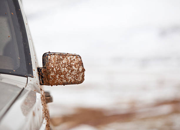 istock Off-road vehicle driving through snow 185060413