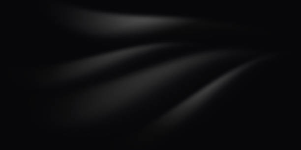 istock Abstract black luxury wavy silk. Elegant fabric soft texture. black luxury background with copy space 1850608791