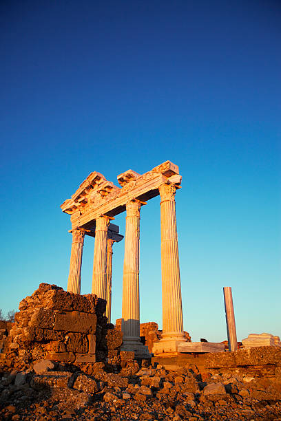 Apollo Temple "Temple of Apollo. Side, Antalya / Turkey" temple of apollo antalya province stock pictures, royalty-free photos & images