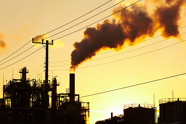 istock Smoke from industrial chimney 185061385
